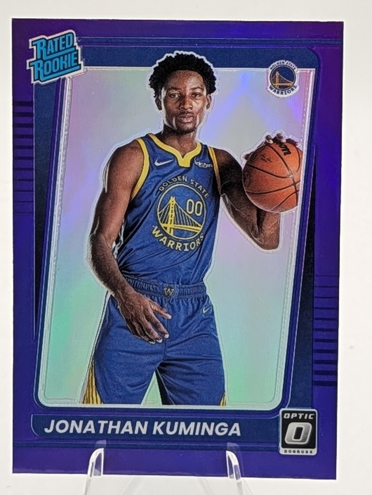 2021-22 DONRUSS JONATHAN KUMINGA RC OPTIC PURPLE Rated Rookie PRIZM #190  NBA