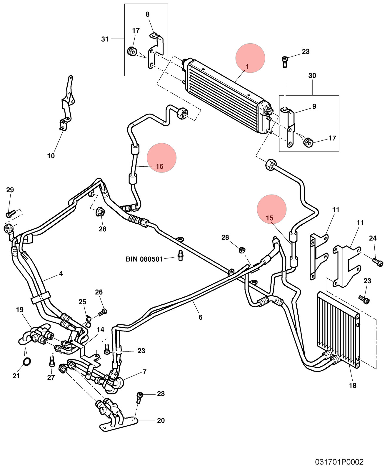04-13 BENTLEY CONTINENTAL FLYING SPUR TRANSMISSION OIL COOLER RADIATOR LINE OEM