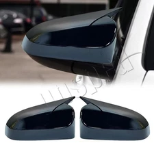 1Pair Gloss Black Car Rearview Mirror Cap Cover Trim For Toyota Camry 2012-2017