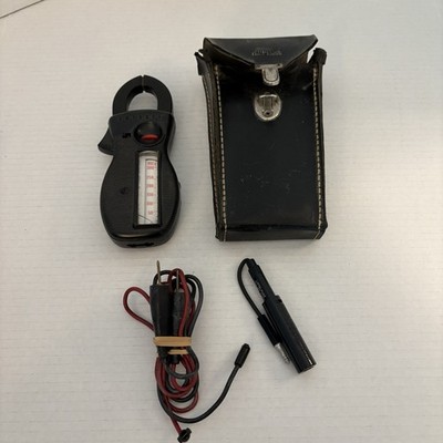 Vintage Amprobe RS-3 Clamp Meter AC Volt Amp Tester With Case And Test Leads