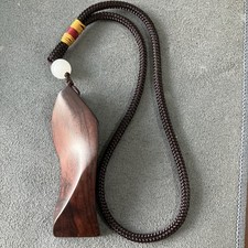 Hand-carved wooden pendants and necklaces in 2026, hand-carved from natural wood