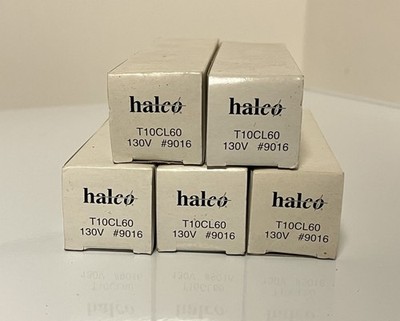 (5) Replacement Bulb for HALCO 9016 60W 130V Clear Bulbs T10CL60 TESTED