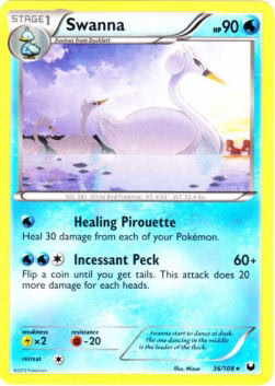 Pokémon Swaroness DEX-36 Rare Deutsch Good Reverse Holo