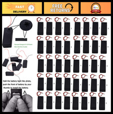 40-Pack 9V Battery Holders with Switch - Durable Battery Cases for Easy Use