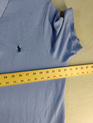 Polo Ralph Lauren Mens Shirt XL Blue Polo Classic Fit Short Sleeve Solid Pony - Picture 5 of 9