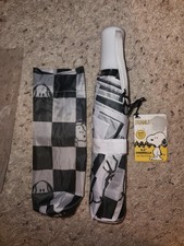 Peanuts Snoopy Black And White 11.5  Umbrella    Auto Open /Close SHIPS NOW