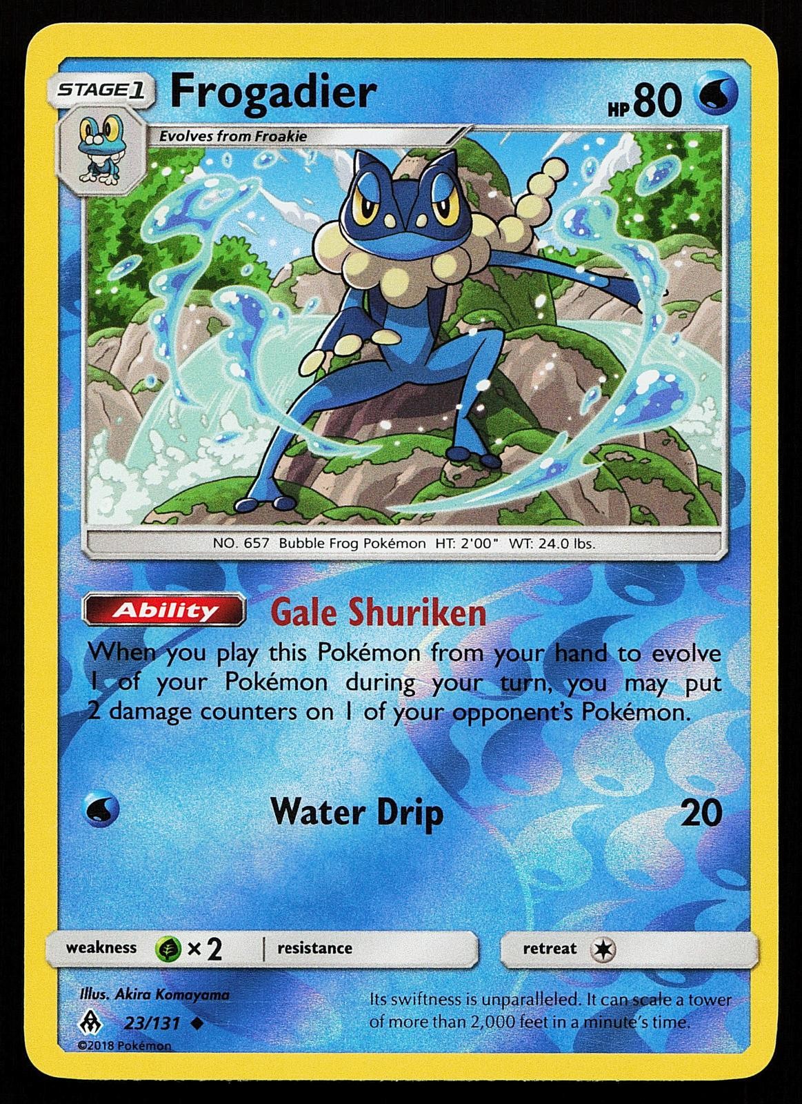 Frogadier 23/131 Reverse Holo Uncommon Forbidden Light Pokemon Card