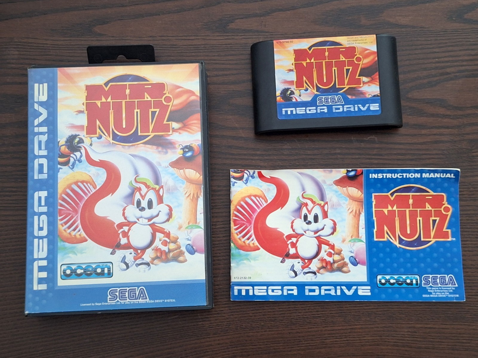 Mr Nutz Jeu Complet Sega Megadrive Pal Notice Disney mit OVP CIB