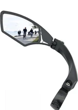 🔥 Handlebar Bike Mirror, HD,Blast-resistant, E-Bike, Glass Lens, HF-MR095 Left