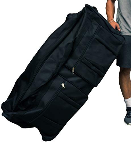 36-inch Rolling Duffle Bag with Wheels, Luggage Bag, Hockey Bag, XL ...