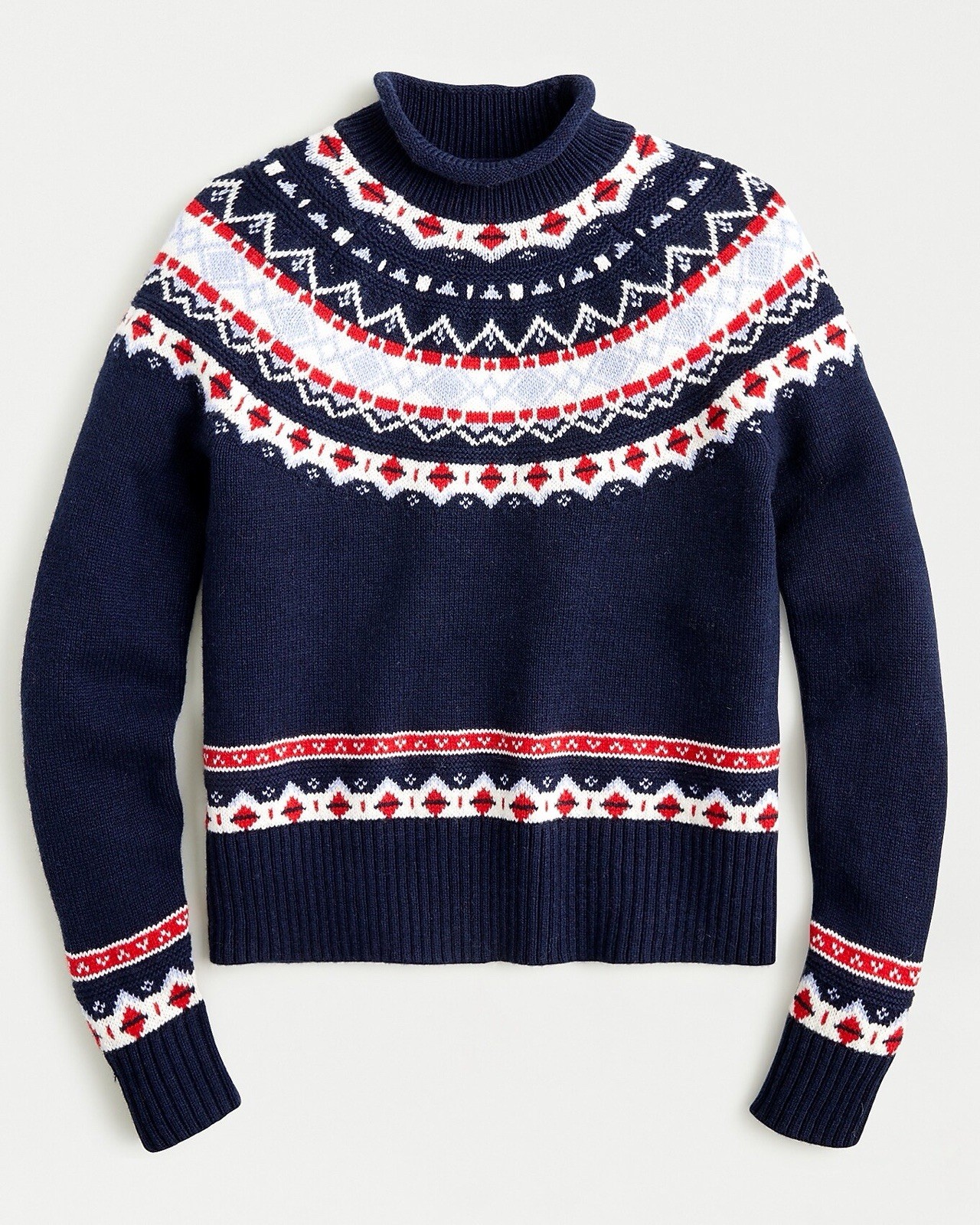 J Crew Rollneck Sweater in Fair Isle Size XXS
