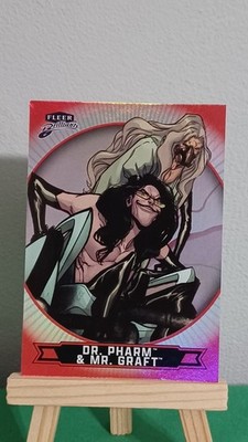 2025 Upper Deck Fleer Brilliants Super-Man #90 Dr Pharm And Mr Graft Red 