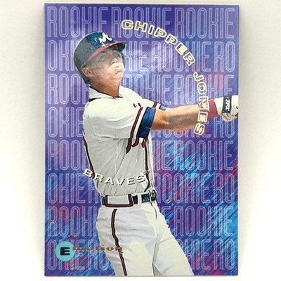 1995 Skybox E-Motion Rookies Insert Chipper Jones #8 of 10 Atlanta Braves HOF NM