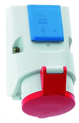 BALS 1010 TK-Kombiwanddose 16A, 5p, 400V mit Schuko Steckdose