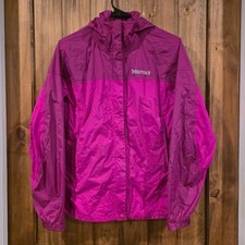 Marmot Womens Mountain Parker Hooded Zip Up Jacket Pink S Outwear Windbreaker