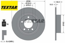 2x Bremsscheibe TEXTAR 92294003 2 Bremsscheiben Hinterachse Hinten für Mini