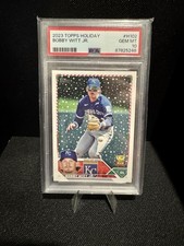 Topps 2023 Holiday Bobby Witt Jr. #H102 PSA 10 Kansas City Royals Baseball Card