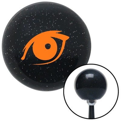 Orange One Eye Black Metal Flake Shift Knob w/ M16x1.5 Insert Shifter Auto Brody