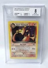 POKEMON ROCKET UNLIMITED DARK CHARIZARD #4 HOLO BGS 8 NICE!!!!!!