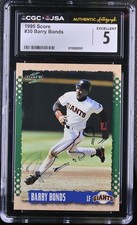 Barry Bonds Rookie Cards and Autograph Memorabilia Guide 39
