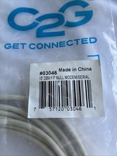 15ft 9 Pin Serial Cable DB9 RS232 Cable Female to Female Straight Through Cord