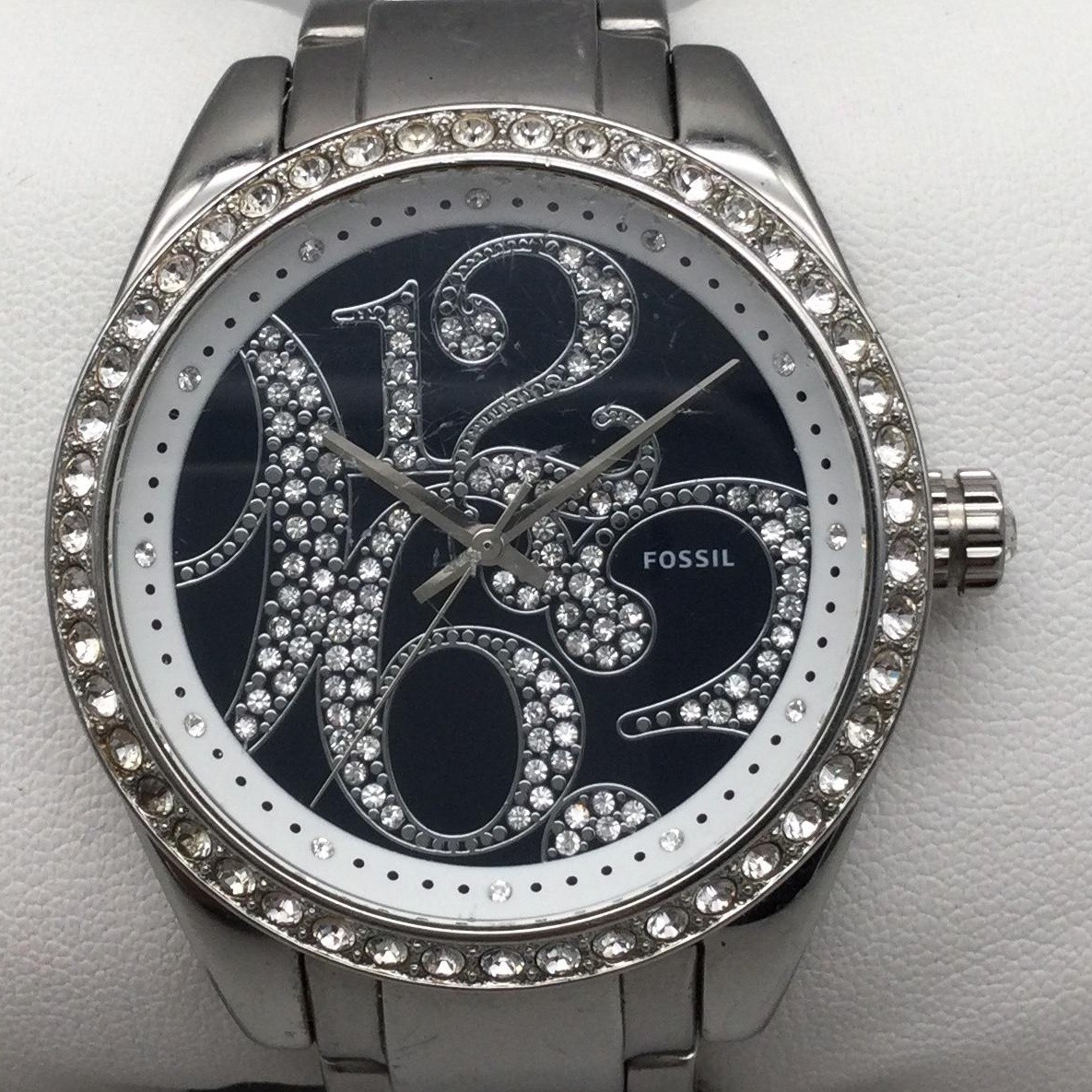 Fossil stainless steel & bling crystals watch s-l400.jpg main image 3