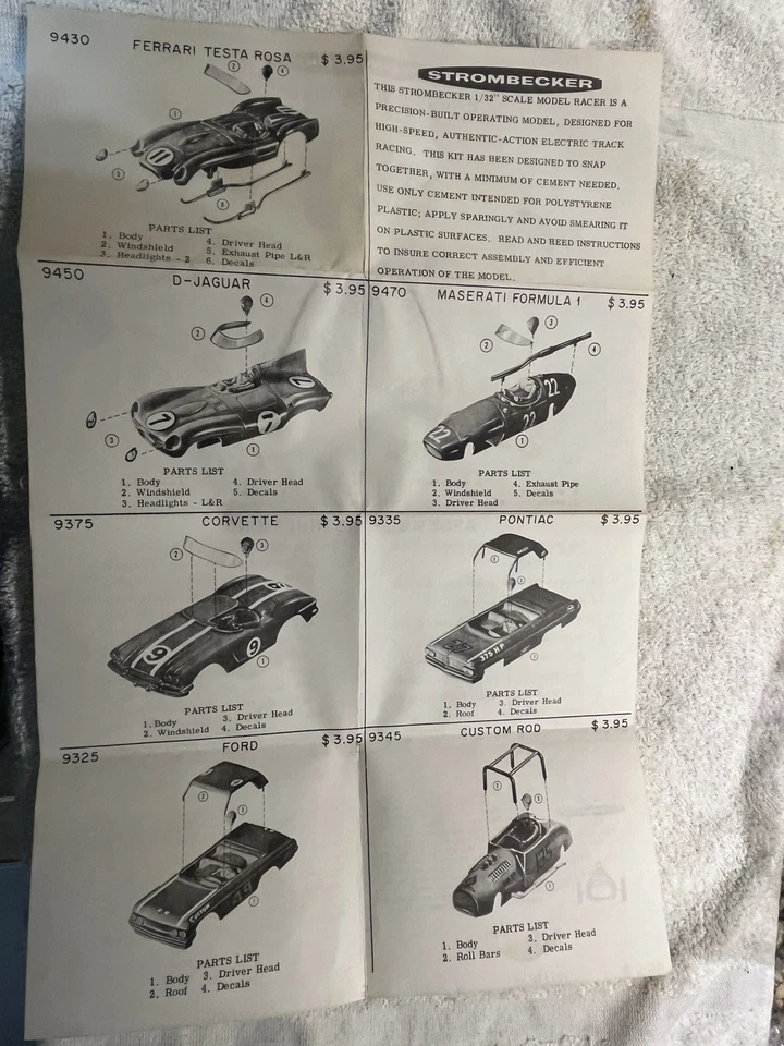 Instrucciones de construcción de chasis Strombecker vintage - buen estado Foto 2 de 2