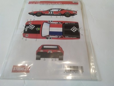Studio 27 Decals 1:24 De Tomaso Pantera NEU und OVP