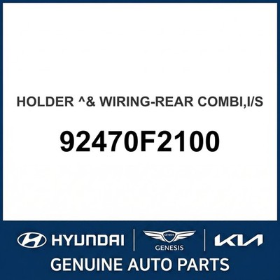 2016-2018 Hyundai Elantra Holder & Wiring-Rear Combi Inside OEM New 92470F2100