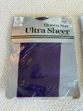 Queen Size Ultra Sheer Pantyhose Grape
