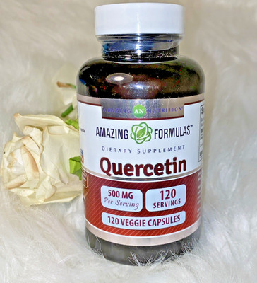 Amazing Nutrition Quercetin 500 Mg 120 Capsules exp 5/28