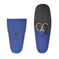 Blue Mens Beard Scissors, Stainless Steel, Mustache Trimming Shear Kit, Facial