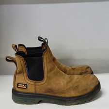 Ariat Turbo Comp Toe Boot Brown Mens Size 9.5d