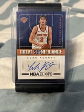 2018-19 Panini NBA Hoops - Great Significance Luke Kornet #GS-LK (AU, RC)