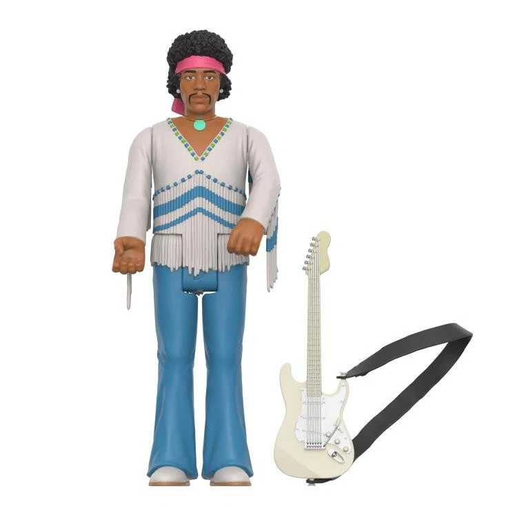 FIGURA DE ACCIÓN SUPER7 ReAction JIMI HENDRIX 1969 FESTIVAL DE MÚSICA 3,75"" MOSC Foto 3 de 4