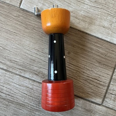 William Bounds Memphis Salt Pepper Mill Grinder Pop Art Wood Wilhelm Modernist