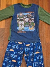 Disney Pixar Buzz Lightyear 2-Piece Pajama Set Size M 8/10