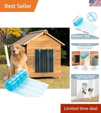 5.9 FT x 7.9 in DIY Dog Door Replacement - Weather Resistant PVC Flap