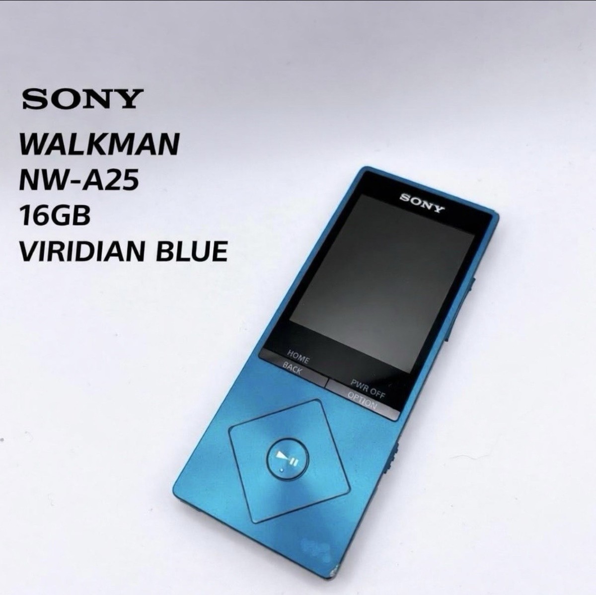 SONY Walkman NW-A25 16GB Viridian Blue Digital Media Player Used
