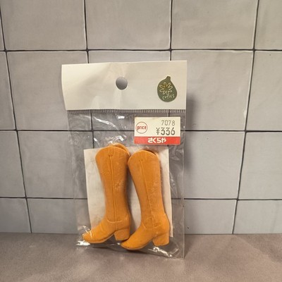 Cuties Dollfie Shoes LIGHT BROWN RIDING BOOTS TALL 1/6 Scale Doll Barbie Japan