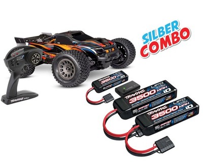 Traxxas Mini XRT VXL-3S Brushless V2 orange Silber Combo TRX108076-1-ORNG-SIL...