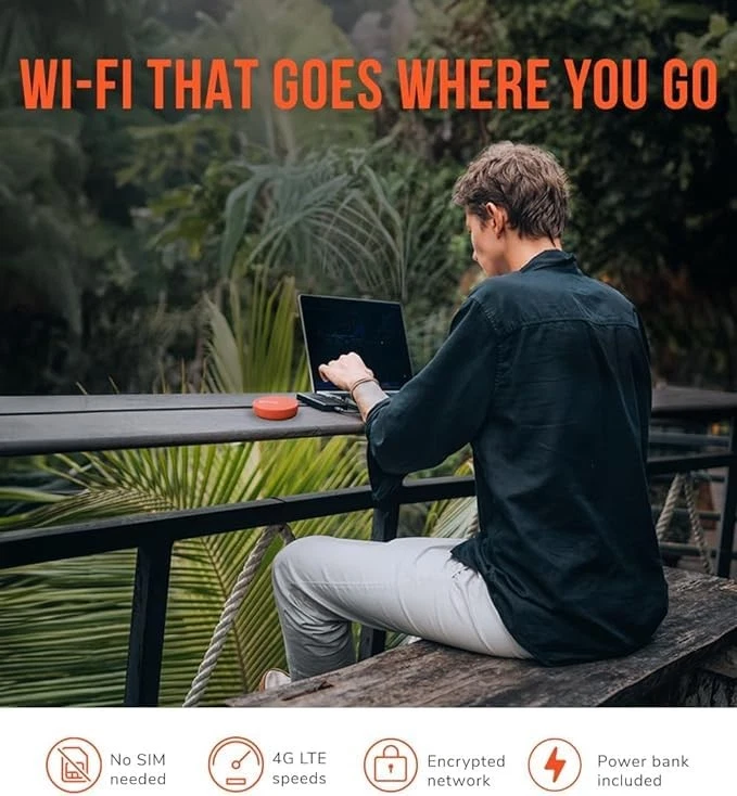 Solis Lite 4G LTE Portable WiFi Mobile Hotspot with 1GB/Month Lifetime Data I... - Image 3 of 4