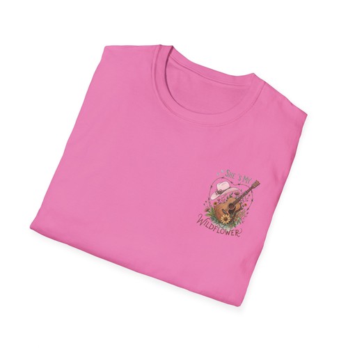 Boho Wildflower Guitar Tee – Free Spirit Floreale T-Shirt per Amanti della Musica e della Natura - Foto 29 di 33