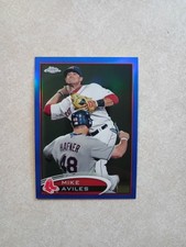 2012 Topps Chrome - Mike Aviles #207 Blue Refractor /199
