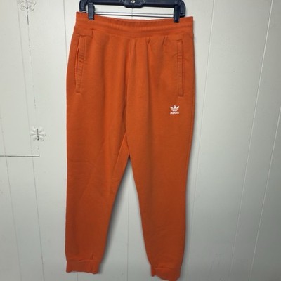 Adidas Originals Adicolor Essentials Trefoil Track Pants HZ8517 Orange Men L EUC