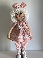 RaGGeDy AnN StYLe FoLk ArT DoLL bY dEb / Pretty In Pink