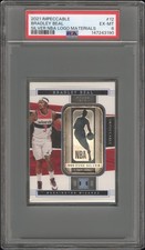 2021 PANINI IMPECCABLE SILVER NBA LOGO #12 BRADLEY BEAL 2/20 PSA 6