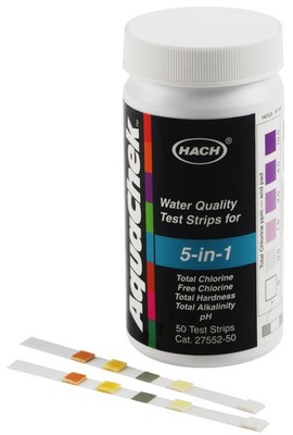 Hach 5 in 1 Water Quality Test Strips, MultiParameter Test Strips, Water Test...
