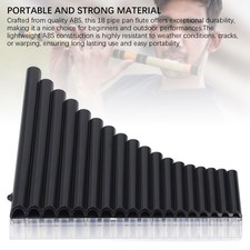 Pan Flute Instrument 18 Pipes Key of C Pan Pipe for Beginners Learning Teaching