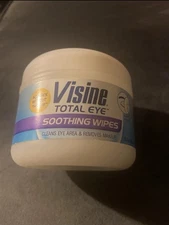 Box Of 6 Jars  Visine Eye Soothing Wipes New/ Sealed